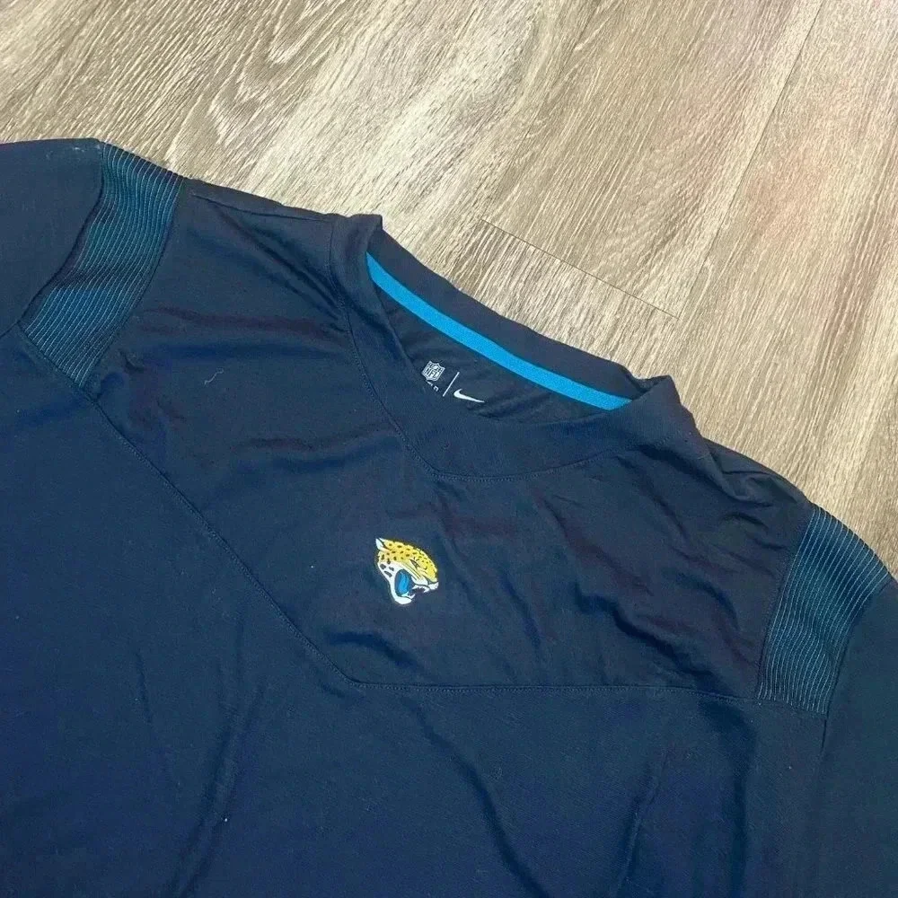 Mens Nike Black Jacksonville Jaguars Long Sleeve Shirt - 3XL